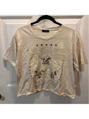 Zutter USA World Tour Eagle Graphic T-shirt Women Rock N Roll L. 1194